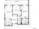 Floor plan showcasing the layout of a two-bedroom, two-bathroom home at 404 S Beach St # 010 101, Daytona Beach, FL 32114