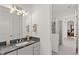 Bathroom with dark countertop and a shower at 437 Harbour Town Ln, Ormond Beach, FL 32174