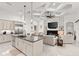 Sleek kitchen with an expansive island and high-end finishes at 437 Harbour Town Ln, Ormond Beach, FL 32174