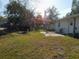 Backyard with patio and grassy area at 451 Arthur Ave, Daytona Beach, FL 32114