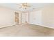 Bright bedroom with carpet flooring and ceiling fan at 973 Bearded Oaks Ter, Longwood, FL 32779