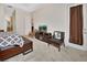 Spacious Primary bedroom with sitting area and fireplace at 151 Saddlebrook Way, Deland, FL 32724