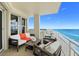 Spacious balcony with stunning ocean and beach views at 2300 N Atlantic Ave # 1701, Daytona Beach, FL 32118