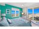 Main bedroom with ocean view and private balcony at 2300 N Atlantic Ave # 1701, Daytona Beach, FL 32118