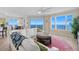 Spacious living room with white sectional sofa, ocean view, and large windows at 2300 N Atlantic Ave # 1701, Daytona Beach, FL 32118