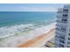 Aerial view of oceanfront building and beach at 2800 N Atlantic Ave # 212, Daytona Beach, FL 32118