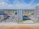 Aerial view of beachfront highrise condo building with ocean and city views at 2800 N Atlantic Ave # 212, Daytona Beach, FL 32118