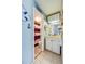 Bathroom with nautical decor, white vanity, and marble shower at 3501 S Atlantic Ave # 2030, Daytona Beach, FL 32118