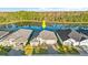 Aerial view of house near a lake at 588 Mosaic Blvd, Daytona Beach, FL 32124