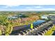 Aerial view of house near a lake at 588 Mosaic Blvd, Daytona Beach, FL 32124