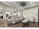 Open living room with kitchen view and light flooring at 588 Mosaic Blvd, Daytona Beach, FL 32124