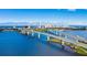 Aerial view of coastal city skyline and bridges at 633 S Palmetto Ave # 1010, Daytona Beach, FL 32114