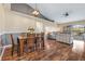 Dining area with wood table and chairs, hardwood floors at 1448 Galena Ter, Deltona, FL 32725