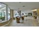 Elegant lobby with comfortable seating and large windows at 3 Oceans West Blvd # 4A5, Daytona Beach Shores, FL 32118