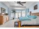 Spacious main bedroom with king-size bed and water view at 3765 John Anderson Dr, Ormond Beach, FL 32176