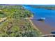 Calm waterway with lush vegetation, and a dock at 3765 John Anderson Dr, Ormond Beach, FL 32176