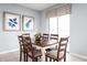 Dining area with sliding door access to the outdoors at 1235 Tank Trl, Haines City, FL 33844