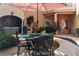 Patio with table, chairs and hot tub at 4920 Sw 78Th Ave, Bushnell, FL 33513