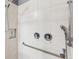 Walk-in shower with grab bars and dual shower heads at 2541 Yellow Brick Rd, Saint Cloud, FL 34772