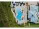 Resort-style pool with surrounding lounge chairs and landscaping at 2541 Yellow Brick Rd, Saint Cloud, FL 34772