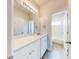 Clean bathroom with white subway tiles and bathtub at 107 Littleton Cir, Deland, FL 32724