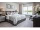 Spacious bedroom with large window and lake view at 814 Canyon Creek Dr, New Smyrna Beach, FL 32168