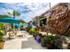 Outdoor seating area with multiple food trucks offering diverse culinary options at 814 Canyon Creek Dr, New Smyrna Beach, FL 32168