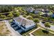 Aerial view of townhomes and surrounding neighborhood at 6923 Five Oaks Dr, St Cloud, FL 34773