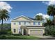 Two-story house with gray siding, gray roof, and a two-car garage at 5724 Freshwater Canyon Dr, St Cloud, FL 34771