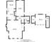 Two-story floor plan with living room, kitchen, bedrooms, and baths at 104 Sunset Way, Fruitland Park, FL 34731