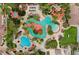 Aerial view of resort-style pool and surrounding areas at 216 Calabria Ave, Davenport, FL 33897