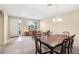 Dining room with table, chairs, and access to living room at 5631 Superior Dr, Lakeland, FL 33805