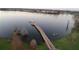 Wooden boardwalk provides tranquil lake access at 5631 Superior Dr, Lakeland, FL 33805