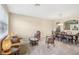 Living room with couches, chairs, and a view of dining area at 5631 Superior Dr, Lakeland, FL 33805