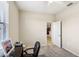 Home office with desk and chair, offering backyard views at 5631 Superior Dr, Lakeland, FL 33805