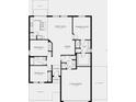 One story floor plan with 3 bedrooms and 2 car garage at 2614 Fernleaf St, Auburndale, FL 33823