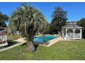 Relaxing pool area with gazebo and lush landscaping at 1116 W Line St, Leesburg, FL 34748