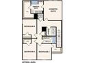 Upper floor plan showing Owner's Suite, 3 bedrooms, and 2 bathrooms at 989 Ambleside Dr, Haines City, FL 33844