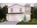 Two-story house with a two-car garage and landscaping at 2219 Majestic Span Ave, Eagle Lake, FL 33839