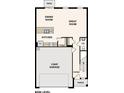 Open floor plan with kitchen, dining, and great room. Includes 2-bay garage and back patio at 2362 Aquiline Nest St, Eagle Lake, FL 33839