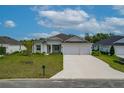 Single-Gathering home with three-car garage and manicured lawn at 1329 Tullamore Blvd, Ormond Beach, FL 32174
