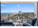 Balcony with stunning ocean view at 1239 Ocean Shore Blvd # 7E5, Ormond Beach, FL 32176