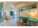 Bright living room with coastal decor and ocean view at 4525 S Atlantic Ave # 1502, Port Orange, FL 32127