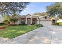 Two-story house exterior with a landscaped lawn and driveway at 1458 Dolph Cir, Ormond Beach, FL 32174