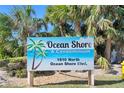 Sign for Ocean Shore Condominium at 1510 North Ocean Shore Blvd at 1510 Ocean Shore Blvd # 3150, Ormond Beach, FL 32176