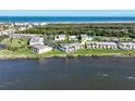 Ocean Palm Villas South community from above, showcasing its waterfront location at 53 Ocean Palm Villa S # 53, Flagler Beach, FL 32136