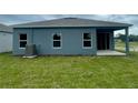 Home's back exterior with covered patio area at 429 Silver Palm Dr, Haines City, FL 33844