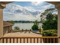 Stunning lake view from home's balcony at 2537 E Crooked Lake Dr, Eustis, FL 32726