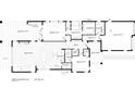 First floor plan showcasing an open layout with a large great room, kitchen, and owner's suite at 576 Casey Loop, Mount Dora, FL 32757