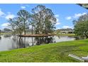 Scenic pond view with lush landscaping and mature trees at 1020 Hilltop Rd, Tavares, FL 32778